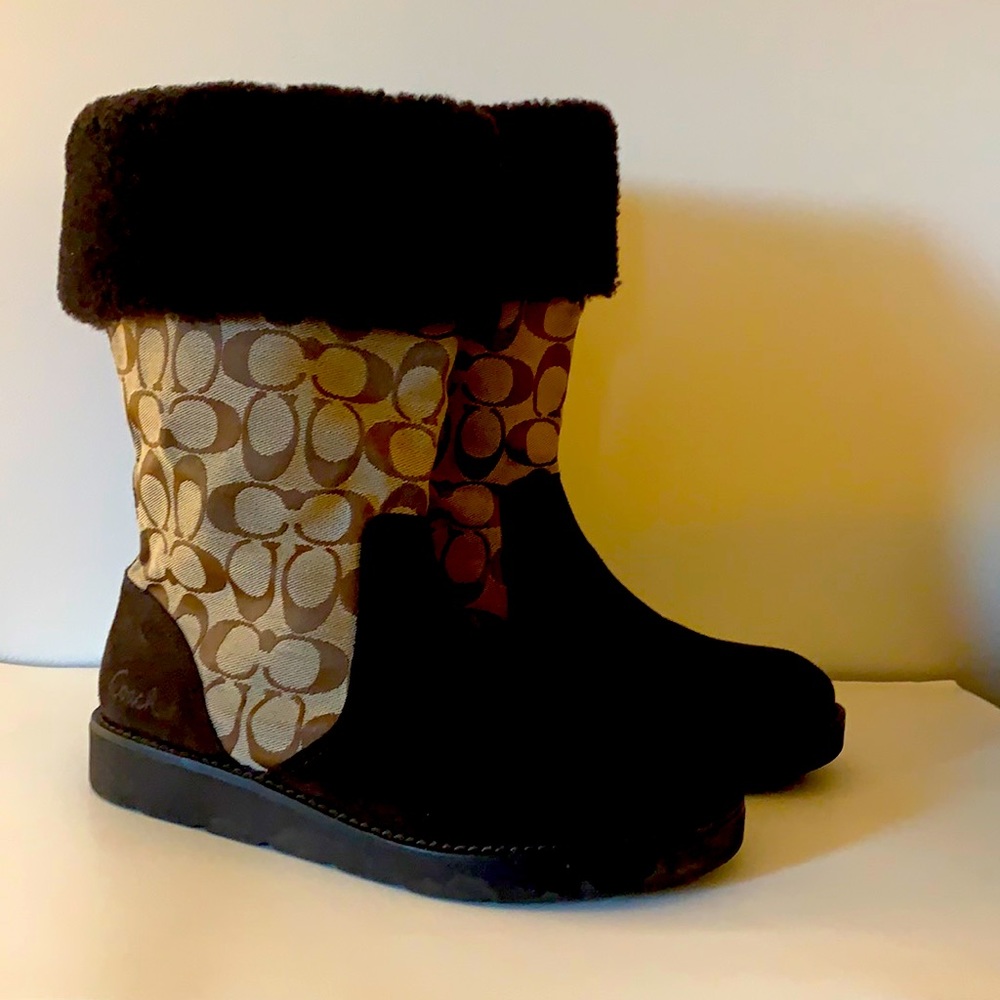 Brown Coach boots